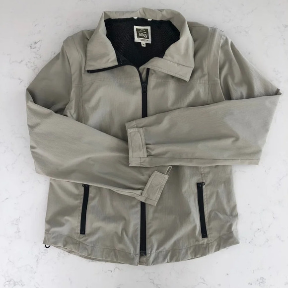 Tilley Endurable Canada Full Zip Nylon Jacket/Vest w Detachable Slvs Khaki Sz M - Picture 2 of 16